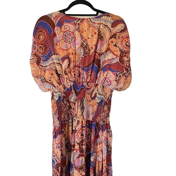 A.L.C Lucia Paisley Silk Maxi Dress NEW - Picture 7 of 14